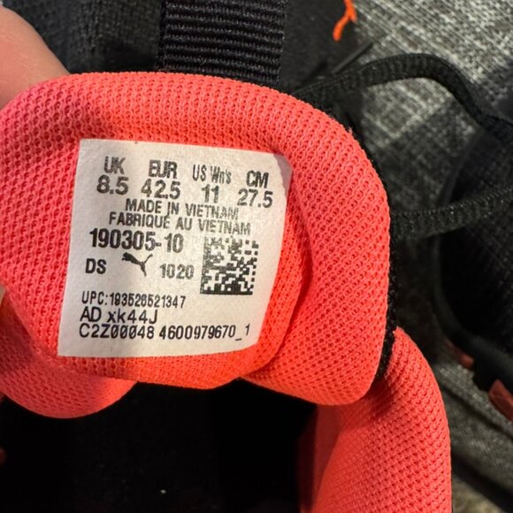 Puma Riaze Prowl Womens 11 Black Pink Mesh Pink Blue Training Running Shoes - Picture 10 of 10